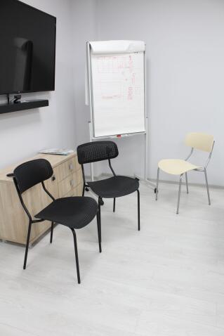 Стул Sheffilton SHT-S85М-RD черный/черный муар (с пюпитром)