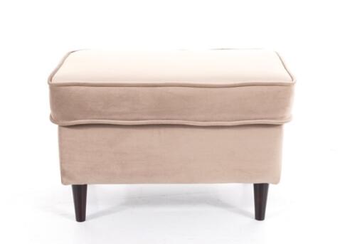 Пуф SIGNAL RON Velvet Bluvel 40 темно-бежевый/венге (P)