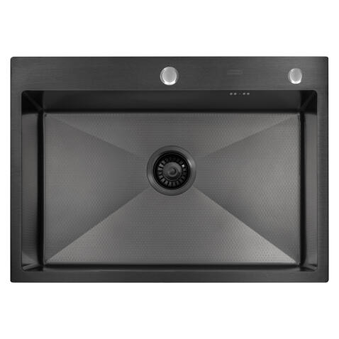 Мойка ARFEKA ECO AR 700*500 BLACK PVD NANO DECOR
