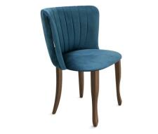 Стул Sheffilton SHT-ST36-1/S122 тихий океан/темный орех/черный муар