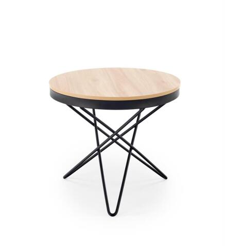 Стол журнальный HALMAR LEILA натуральный/черный