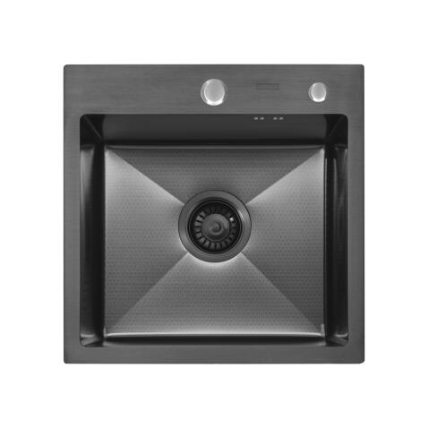 Мойка ARFEKA ECO AR 450*450 BLACK PVD NANO DECOR (настольная)