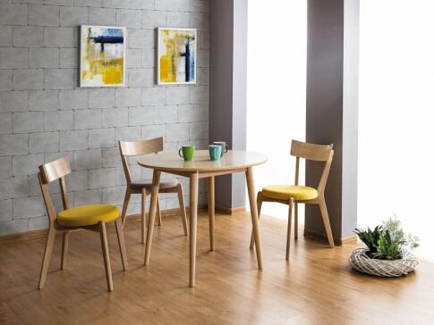 Стул SIGNAL NELSON tap. 130 серый/дуб медовый