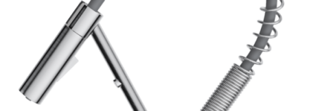 Смеситель для кухни Omoikiri Mikawa 2 Plus-SB-BN нержавеющая сталь