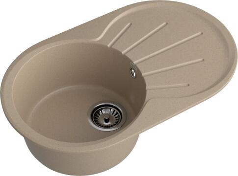 Кухонная мойка GRANFEST RONDO R-750L песочный