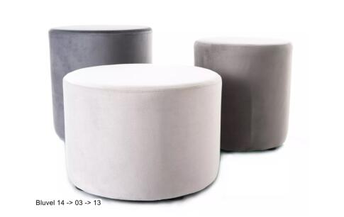 Пуф SIGNAL DOTI B Velvet Bluvel 14 темно-серый