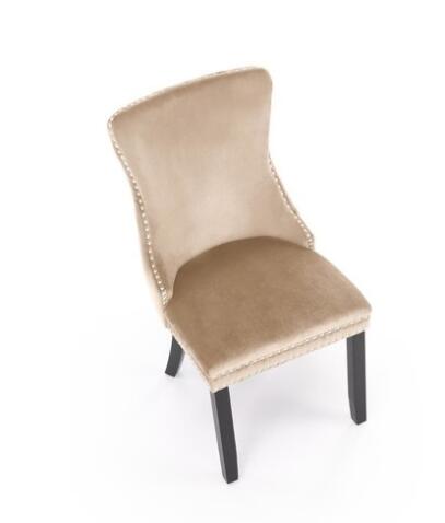 Стул HALMAR ALDA бежевый/черный