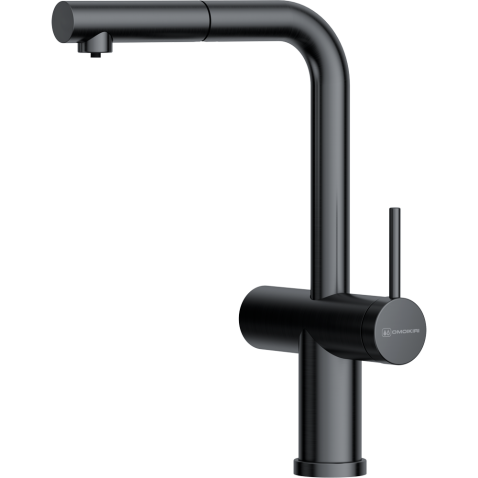 Смеситель для кухни Omoikiri Karatsu-S GM вороненая сталь