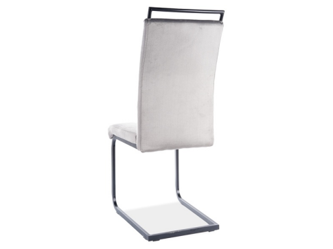 Стул SIGNAL H441 Velvet tap. 93 серый/черный мат