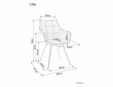 Стул SIGNAL LILIA Velvet Bluvel 78 зеленый/черный