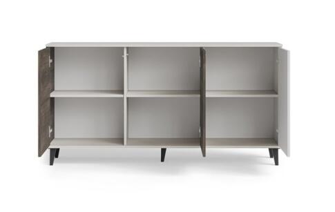 Комод HALMAR RANDOM 2 KM-1 кашемир/орех/черный