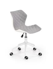 Кресло компьютерное HALMAR MATRIX 3 серо-белый/белый