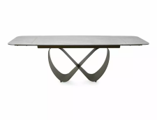 Стол обеденный SIGNAL INFINITY Ceramic бежевый Taj Mahal/медный 160-240/95