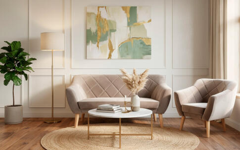 Диван SIGNAL KARO 2 Velvet Bluvel 40 темно-бежевый/бук