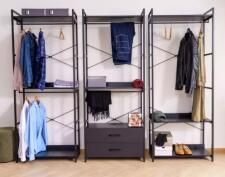 Стеллаж SIGNAL RIN C черный 200/80