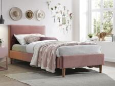 Кровать SIGNAL ACOMA Velvet Bluvel 52 античный розовый/дуб 90/200
