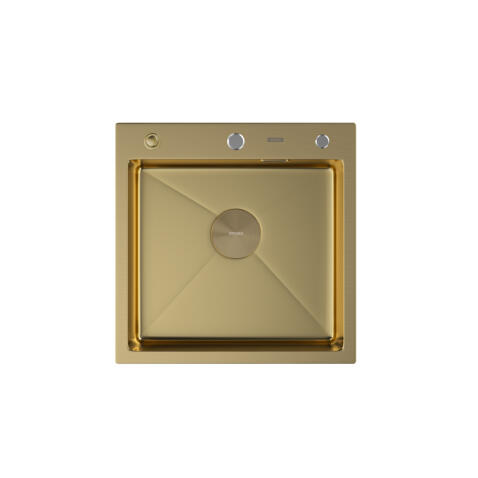 Мойка ARFEKA ECO AR 500*500 POP-UP GOLD PVD NANO