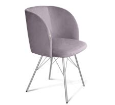 Стул Sheffilton SHT-ST33/S37 сиреневая орхидея/хром лак