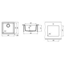 Мойка ZORG Fast 44 PREMIUM alba