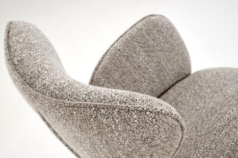 Стул HALMAR K571 темно-бежевый/черный, поворотный