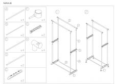 Вешалка SIGNAL NOVA II хром/черный