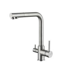 Смеситель для кухни GRANFEST 3611 нержавеющая сталь