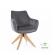 Стул SIGNAL AZALIA D Velvet Bluvel 14 серый/дуб, поворотный