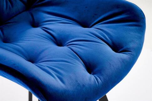 Стул HALMAR K519 синий/черный, поворотный