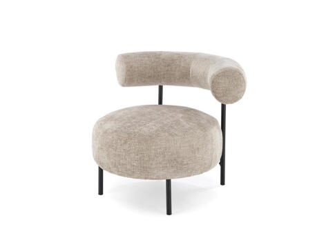 Кресло HALMAR HAZARD бежевый/черный