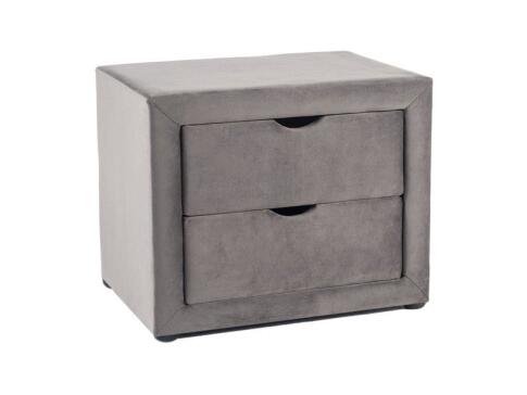 Тумба прикроватная SIGNAL ET-002 Velvet Bluvel 14 серый