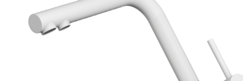 Смеситель для кухни Omoikiri Nagano-P-WH белый