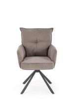 Стул HALMAR K528 серый/черный, поворотный