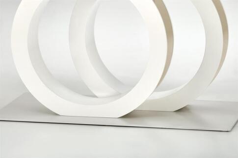 Стол обеденный HALMAR GALARDO белый/золотой 160-200/90