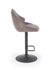 Стул барный HALMAR H122 серый/черный