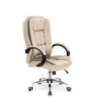 Кресло компьютерное HALMAR RELAX бежевый/хром