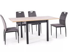 Стол обеденный SIGNAL FLIP дуб артизан/черный 80-160/80