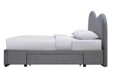 Кровать HALMAR AMBER серый, 160/200