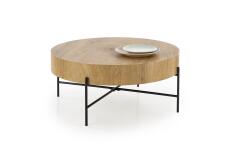 Стол журнальный HALMAR BROOKLYN дуб натуральный/черный, 80/37 Стол журнальный HALMAR BROOKLYN дуб натуральный/черный, 80/37