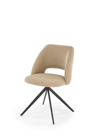Стул HALMAR K546 бежевый/черный, поворотный