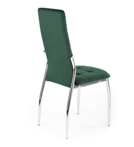 Стул HALMAR K416 темно-зеленый/хром