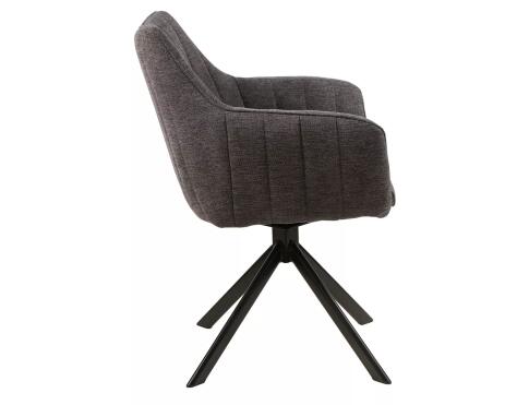 Стул SIGNAL AZALIA Brego 18 серый/черный, поворотный