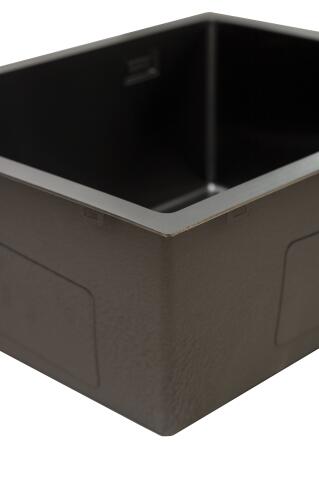 Кухонная мойка из нержавейки BLANTEK LS-5444B Nano black (+500B40B1)