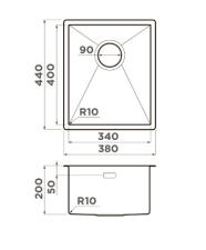 Кухонная мойка из нержавейки Omoikiri Taki 38-U/IF-GB графит