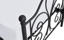 Кровать HALMAR PANAMA черный, 120/200