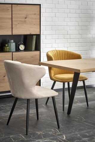 Стол обеденный HALMAR DICKSON 2 дуб натуральный/черный 150-210/90