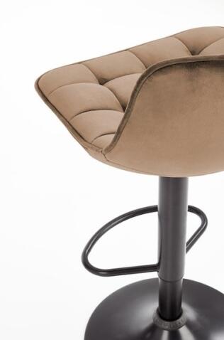 Стул барный HALMAR H95 бежевый/черный