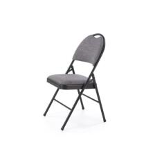 Стул HALMAR K566 черный/серый, складной