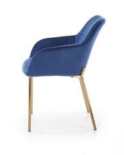 Стул HALMAR K306  синий/золотой