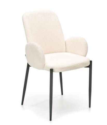 Стул HALMAR K477 кремовый/черный