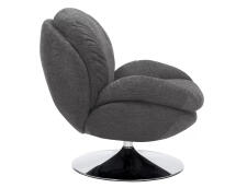 Кресло SIGNAL BRIGITTE Brego 18 темно-серый/хром